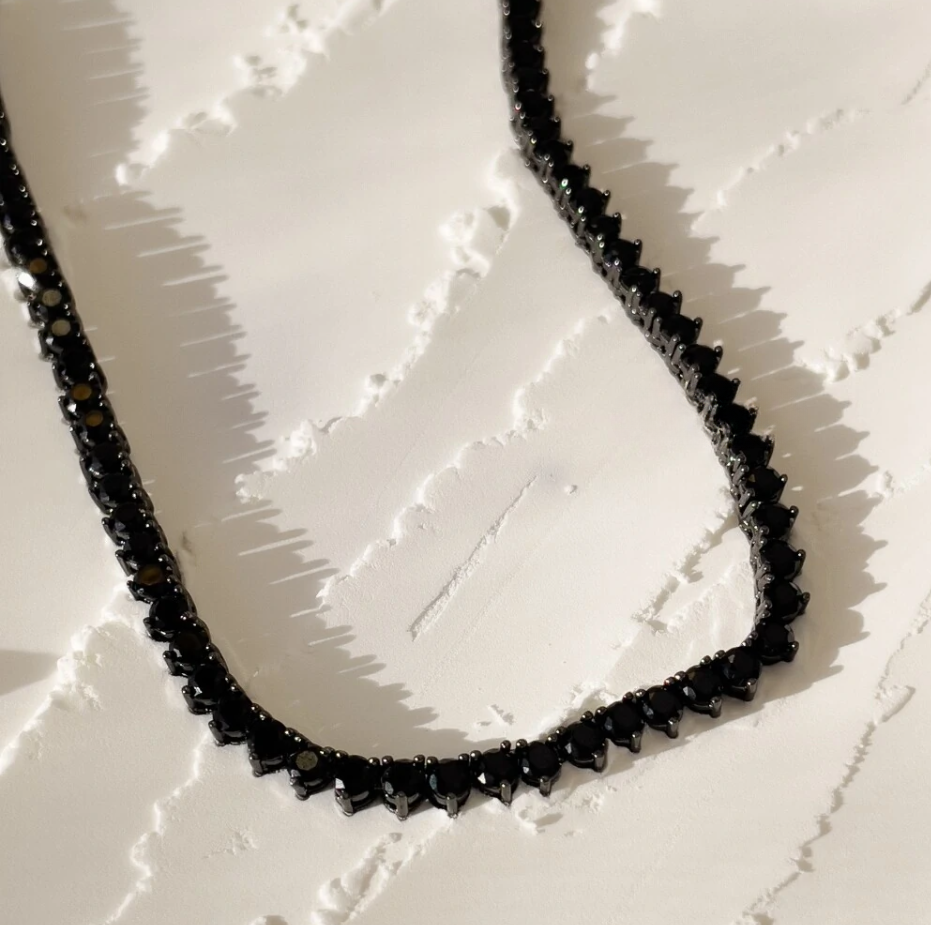 Riviera Três pontas Ônix Ródio Negro