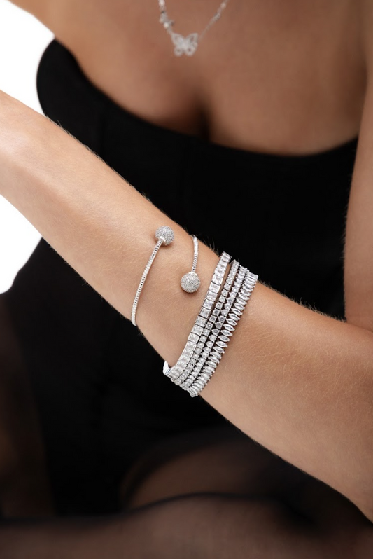 Pulseira Riviera Classic - Cravejada com zircônias