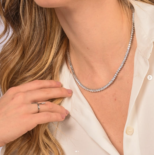 Riviera três pontas Paris - Cravejada com zircônias