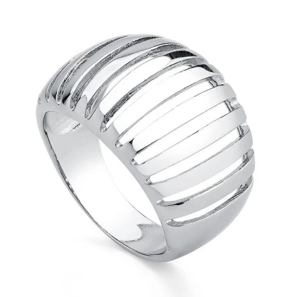 Anel Maxi Vazado - Banhado a ouro 18k