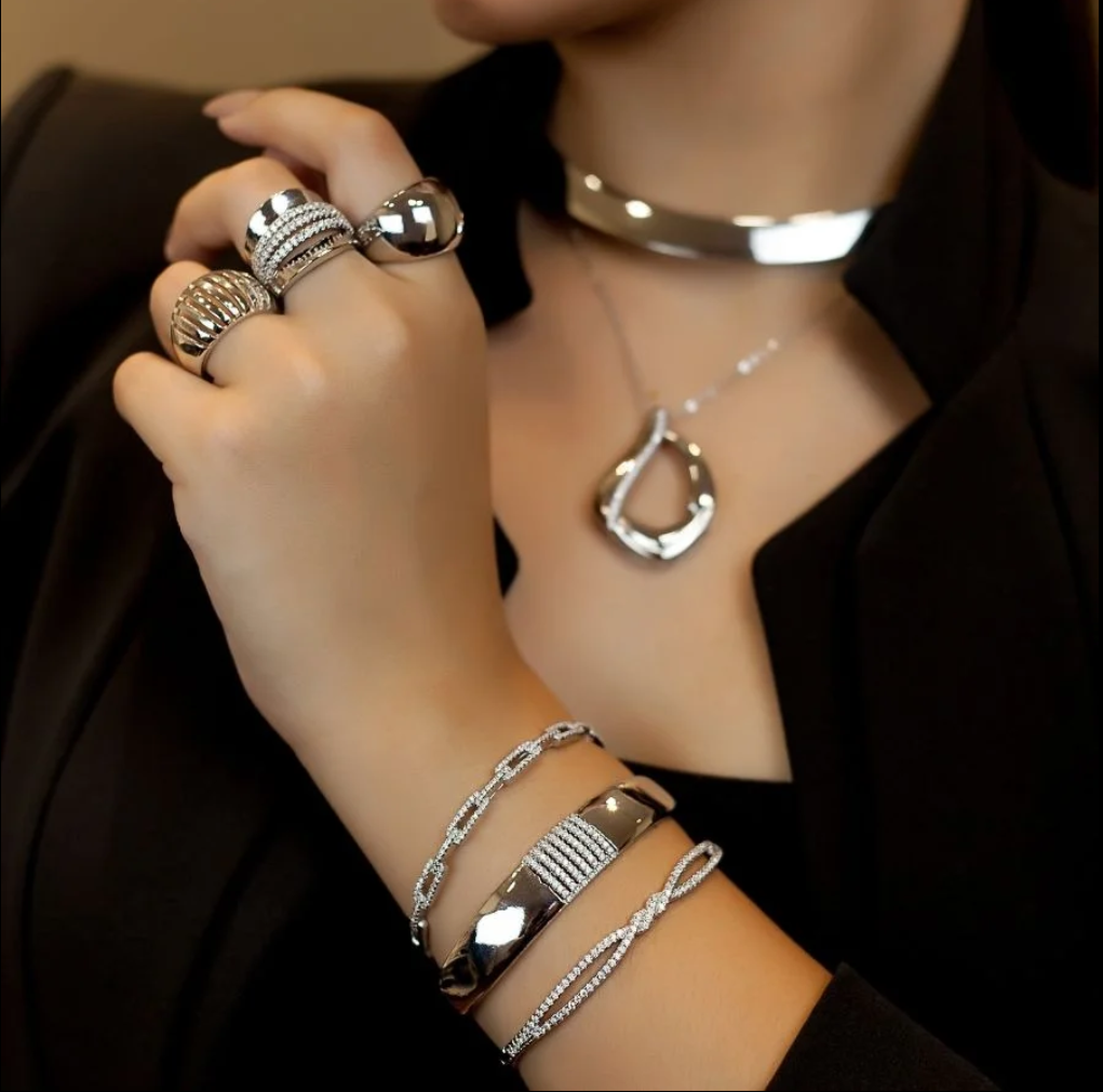 Anel Maxi Vazado - Banhado a ouro 18k