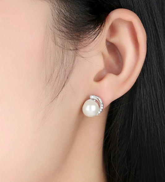 Brinco Pérola Classic - 100% Prata 925
