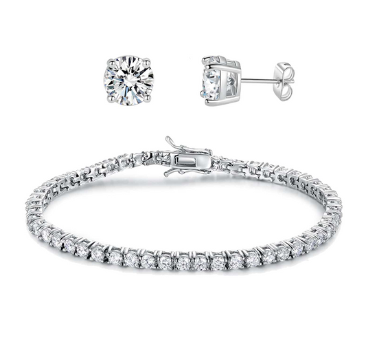 Conjunto Pulseira e Brinco Riviera