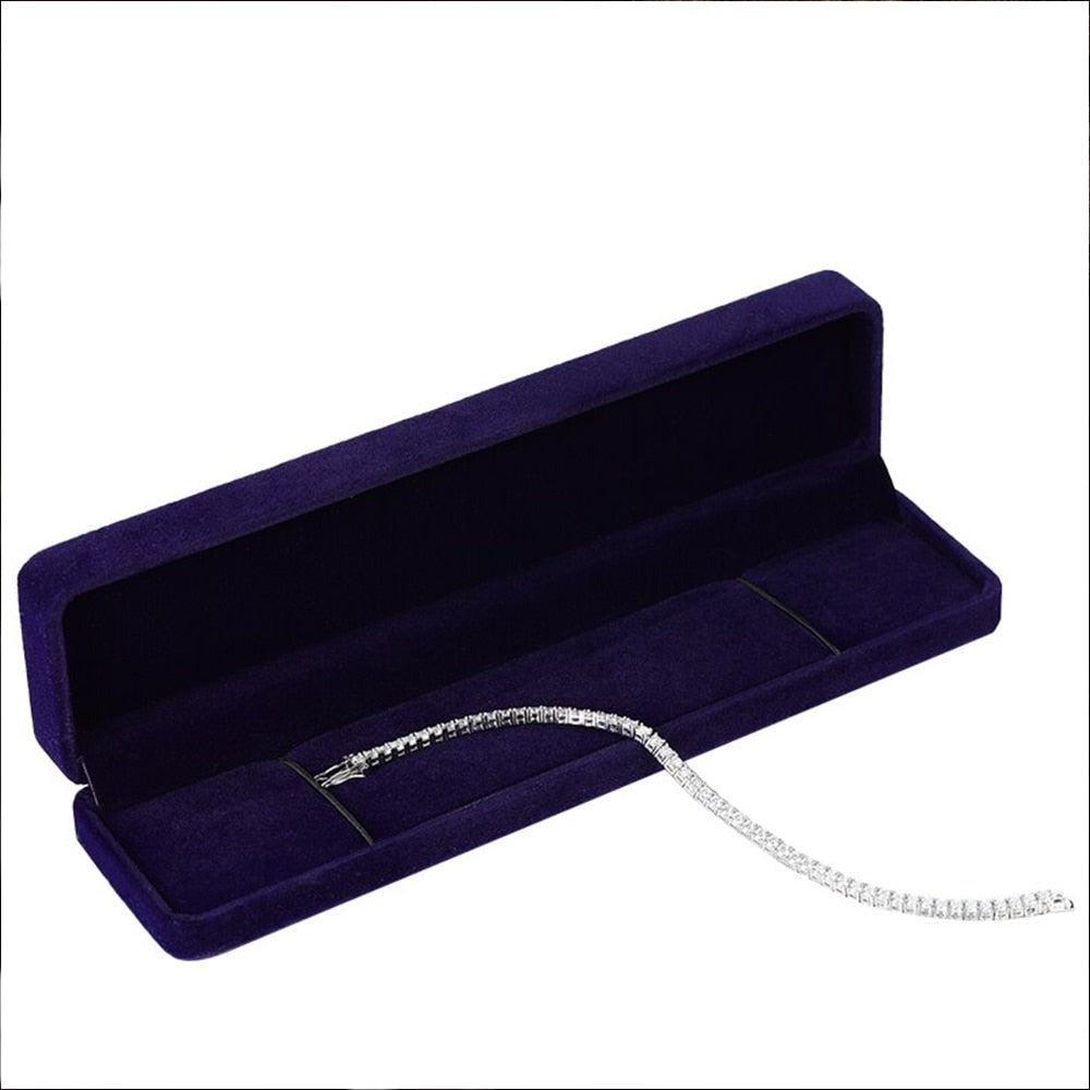 Pulseira Zircônia Luxo - 100% Prata 925 banhada a ouro branco