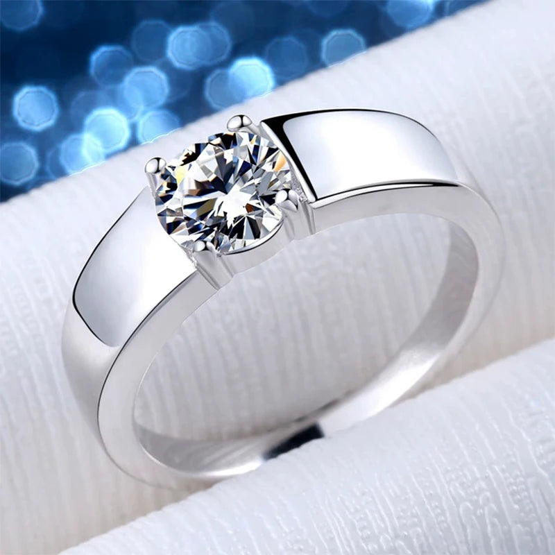 Anel Divine Moissanite - 100% Prata 925