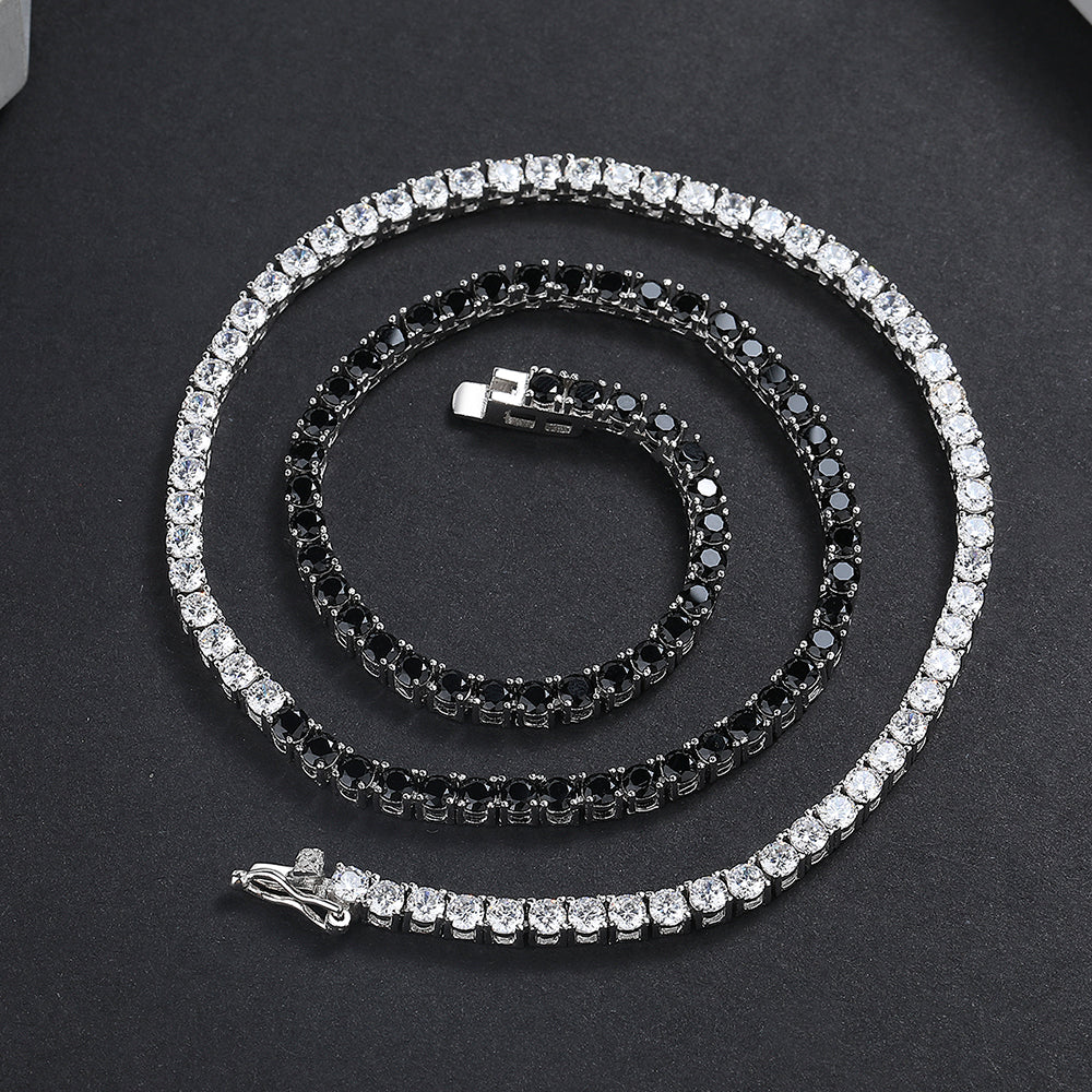 Riviera Black Crystal - Cravejada com zircônias