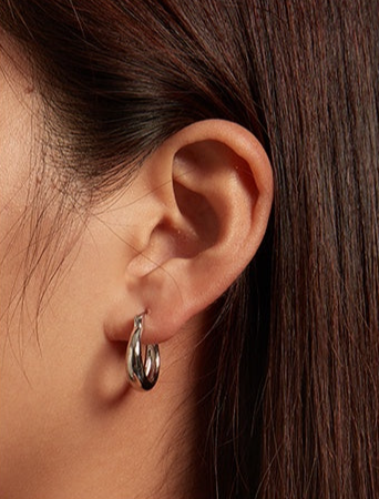 Brinco Argola Classic - 100% Prata 925