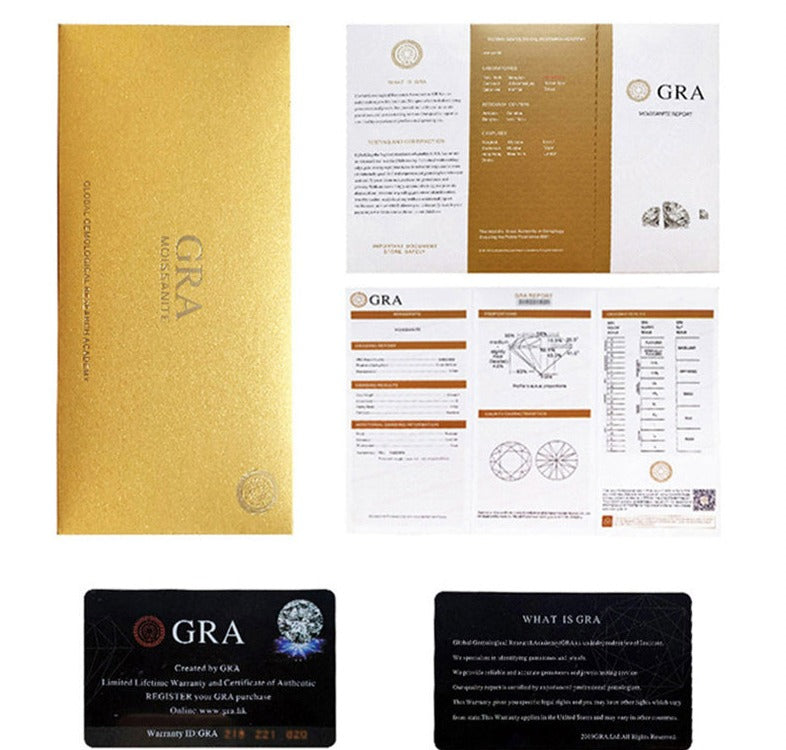 Anel Eternity - 100% Prata com Moissanite