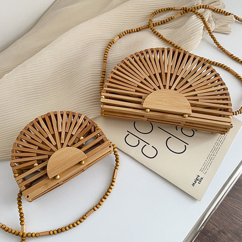 Bolsa Marfim em Bambu Natural