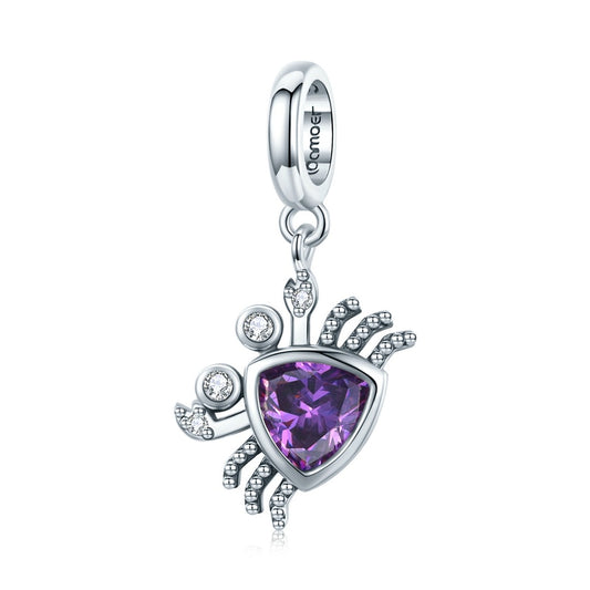 Charm Siri Luxo - 100% Prata 925 com Zircônias