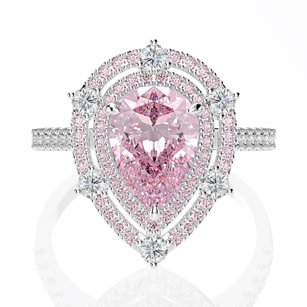 Anel Melissa - 100% Prata e Moissanite