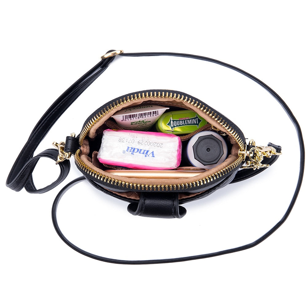 Bolsa de Couro Mini Abelha Luxo