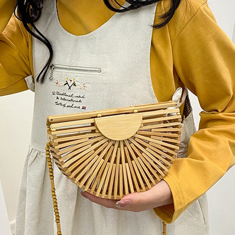 Bolsa Marfim em Bambu Natural