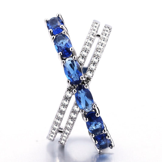 Anel Ocean - Cravejado com zircônias