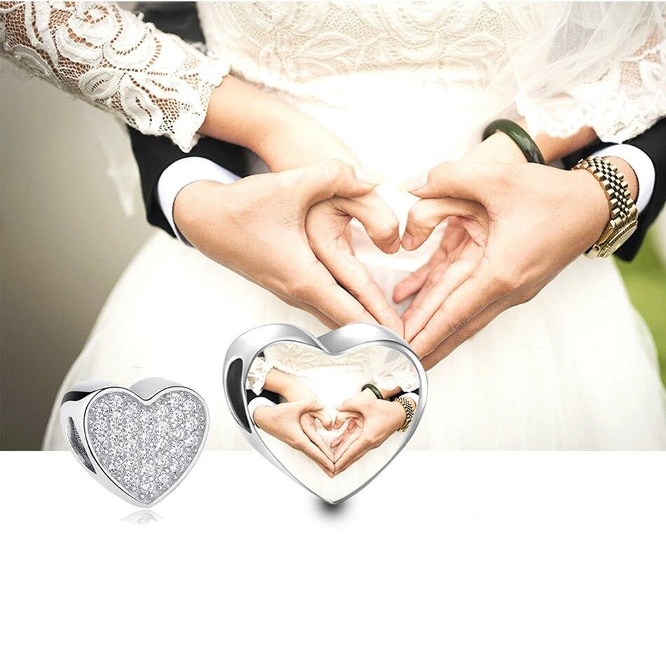 Charm Coração de Zircônia - Personalizável