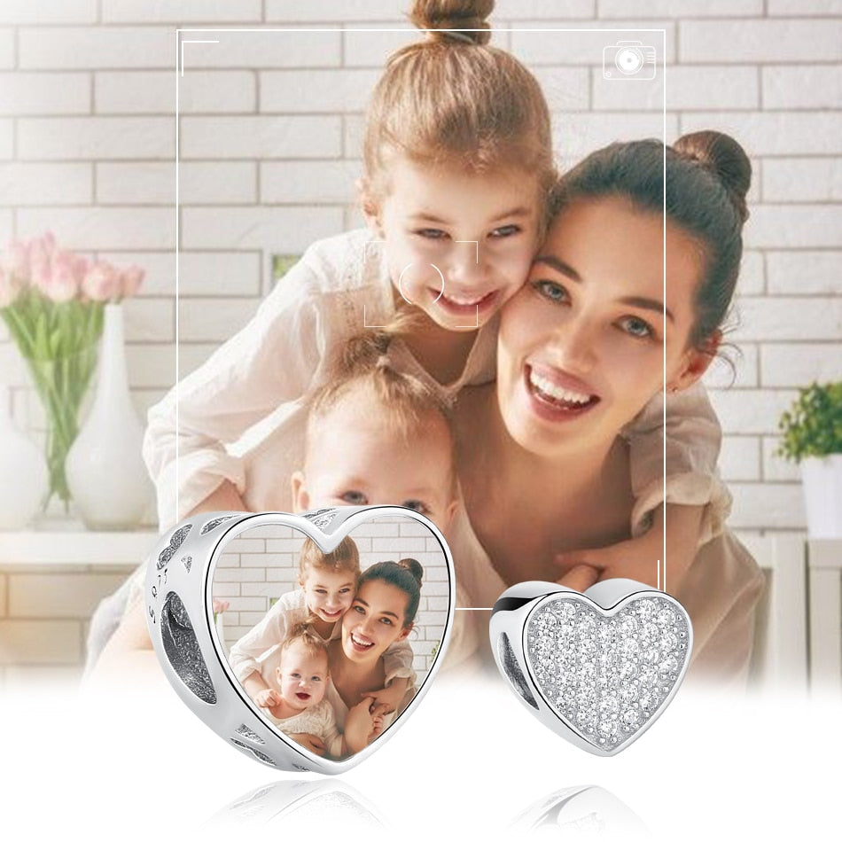 Charm Coração de Zircônia - Personalizável