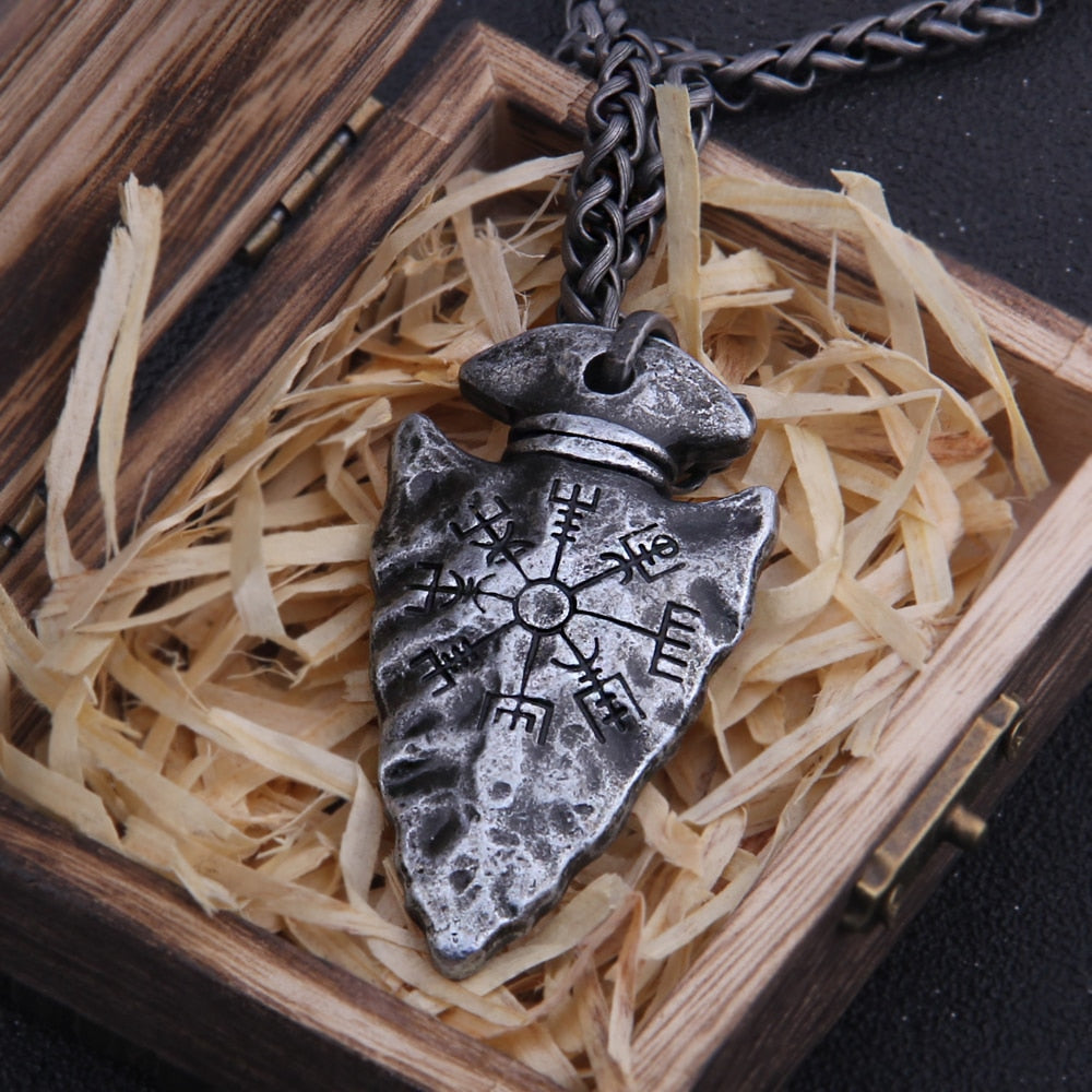 Colar Viking Vegvisir - 100% Aço Inoxidável