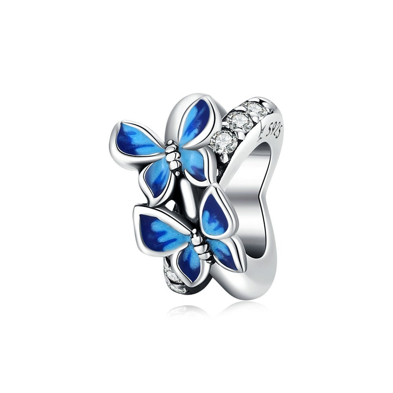 Charm Borboleta Encantada - 100% Prata 925 Esmaltada