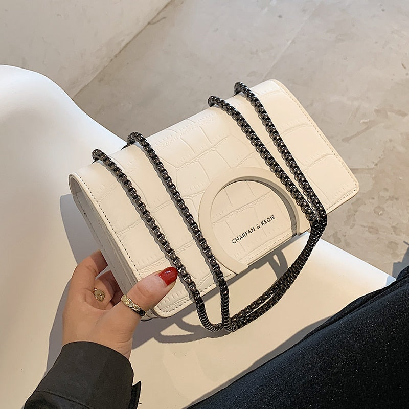 Bolsa de Couro Croco Siena