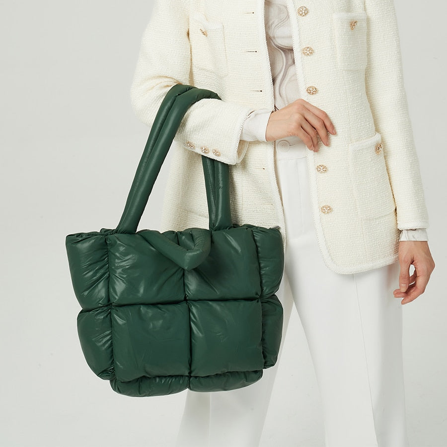 Bolsa Acolchoada de Couro Milão