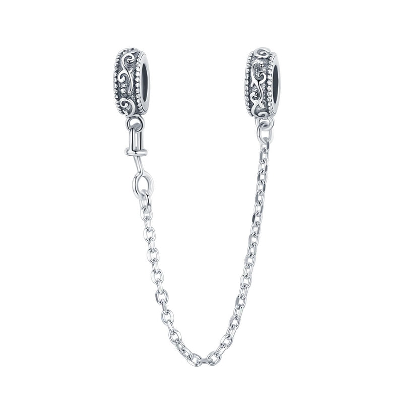 Corrente de Segurança Silver Stone - 100% Prata 925