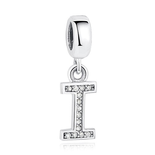 Charm Pendente de Letra Brilhante