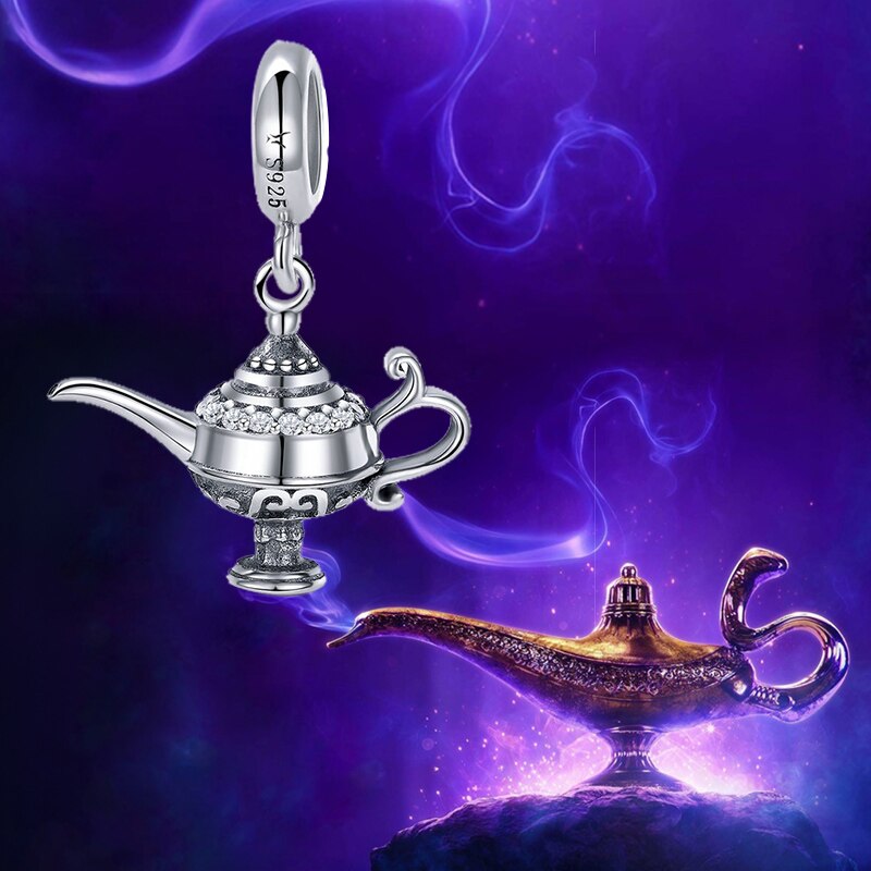 Charm Lâmpada Mágica Prata - 100% Prata 925