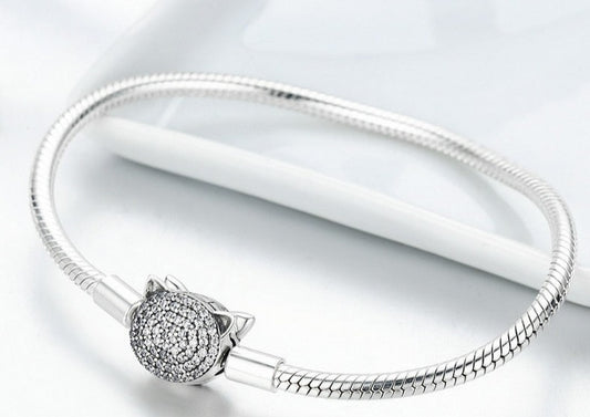 Bracelete Cat Diamond - 100% Prata 925 com Zircônias