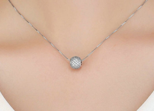 Charm Platinum Love - 100% Prata 925 com zircônias