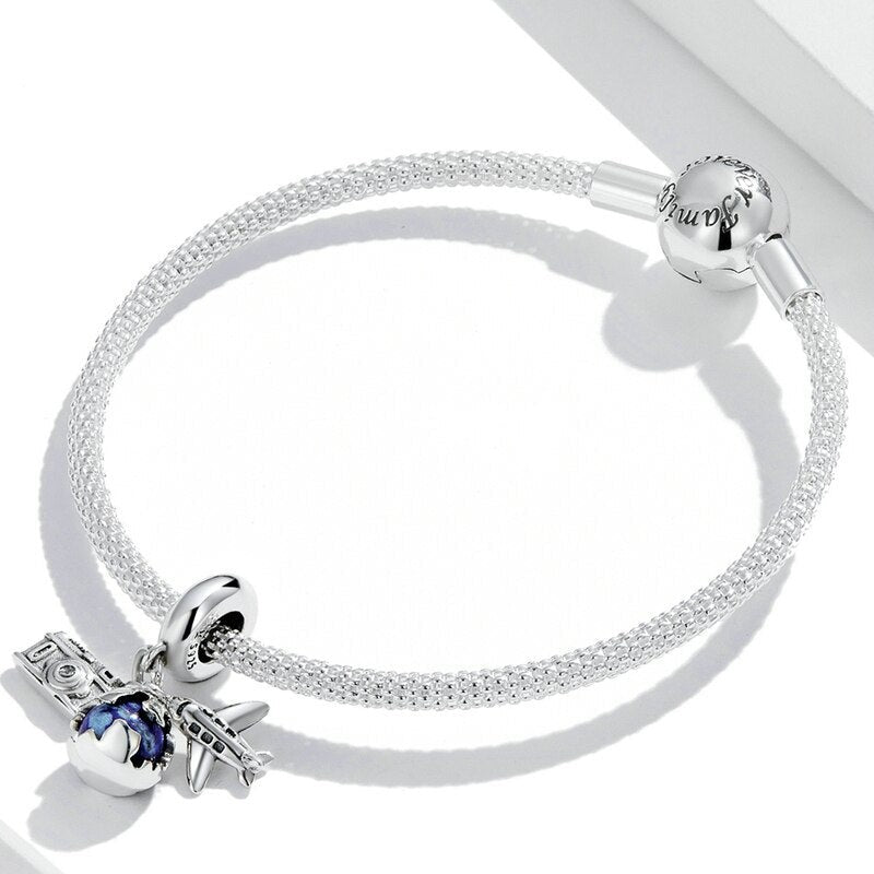 Charm Pendente Volta ao Mundo - 100% Prata 925