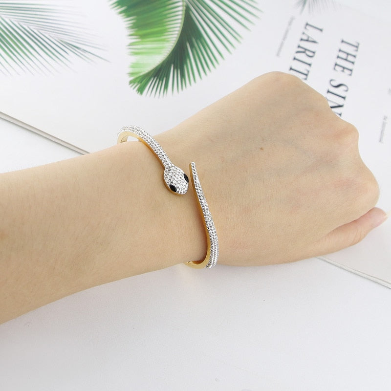Bracelete de Cobra Golden - Pedrarias