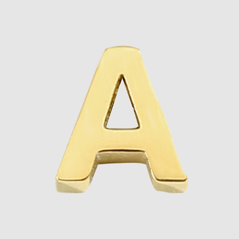 Pingente de Letra para Correntes 6mm - Aço Inoxidável