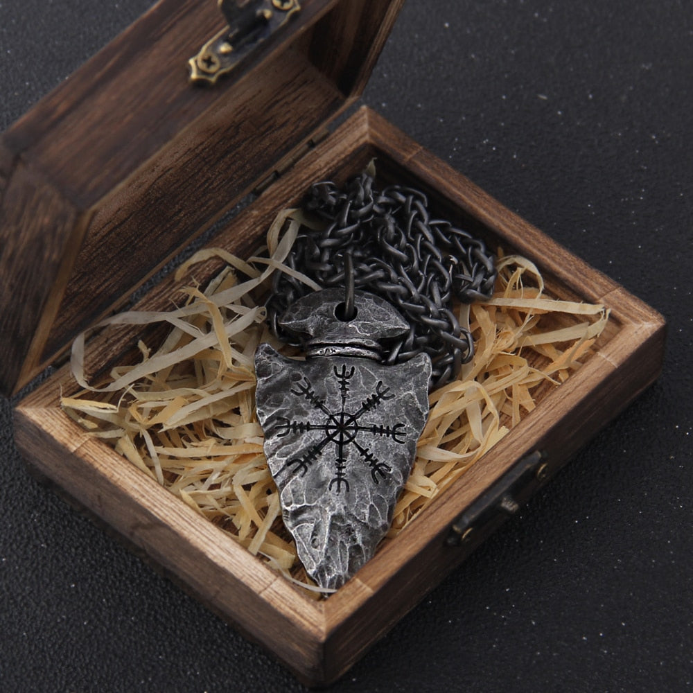 Colar Viking Vegvisir - 100% Aço Inoxidável