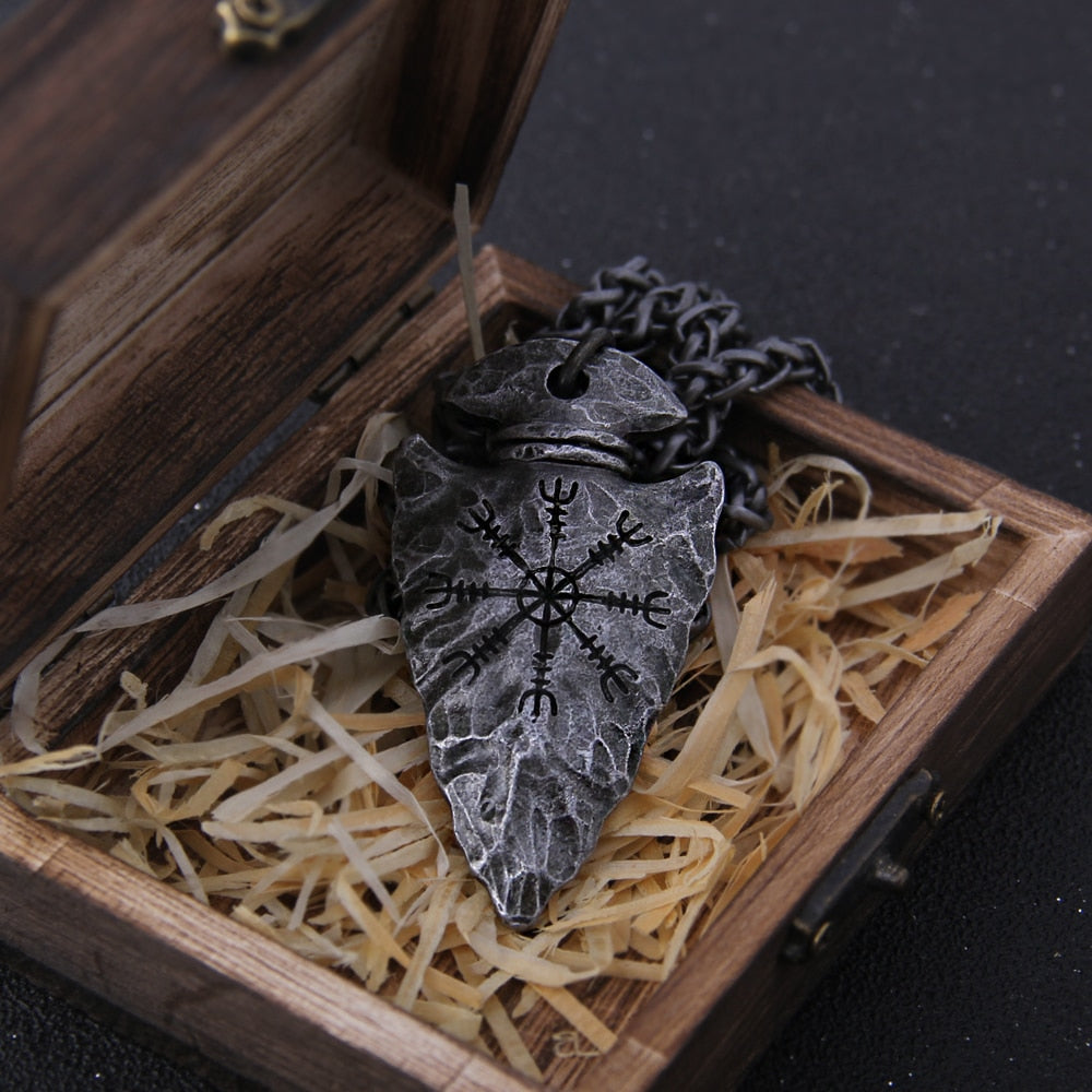 Colar Viking Vegvisir - 100% Aço Inoxidável