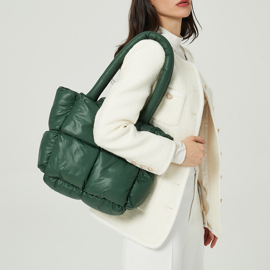 Bolsa Acolchoada de Couro Milão