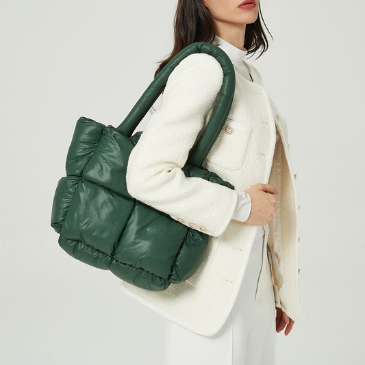 Bolsa Acolchoada de Couro Milão