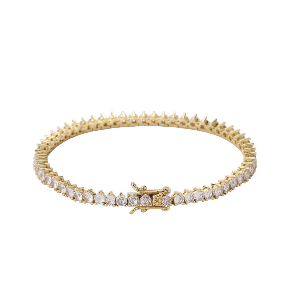 Pulseira de três pontas Paris - Cravejada com zircônias