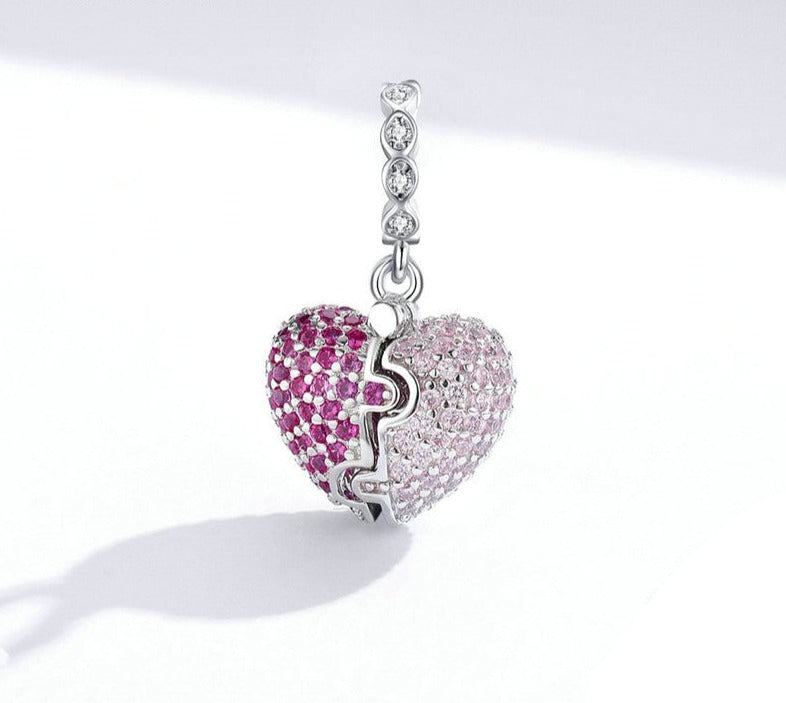 Charm Love Surprise - 100% Prata 925 com zircônias