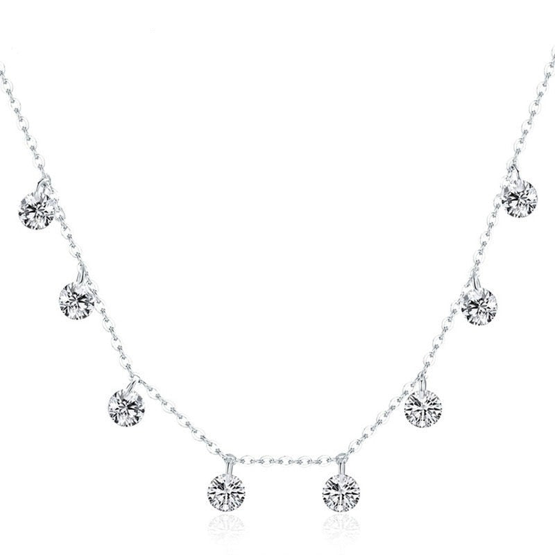 Colar Choker Cristal - Prata 925 com Zircônias