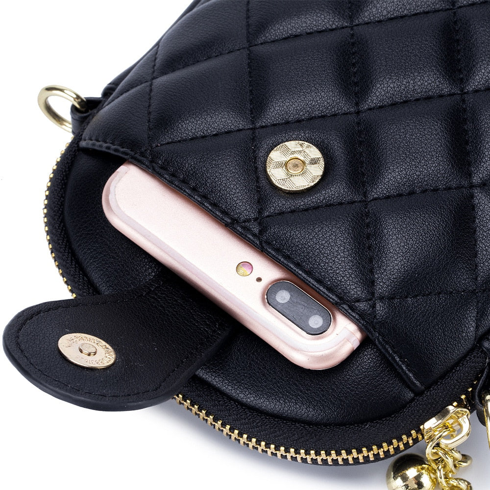Bolsa de Couro Mini Abelha Luxo