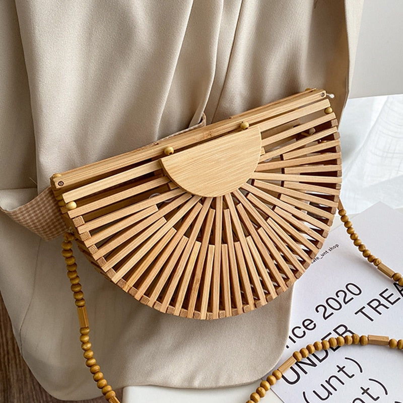 Bolsa Marfim em Bambu Natural
