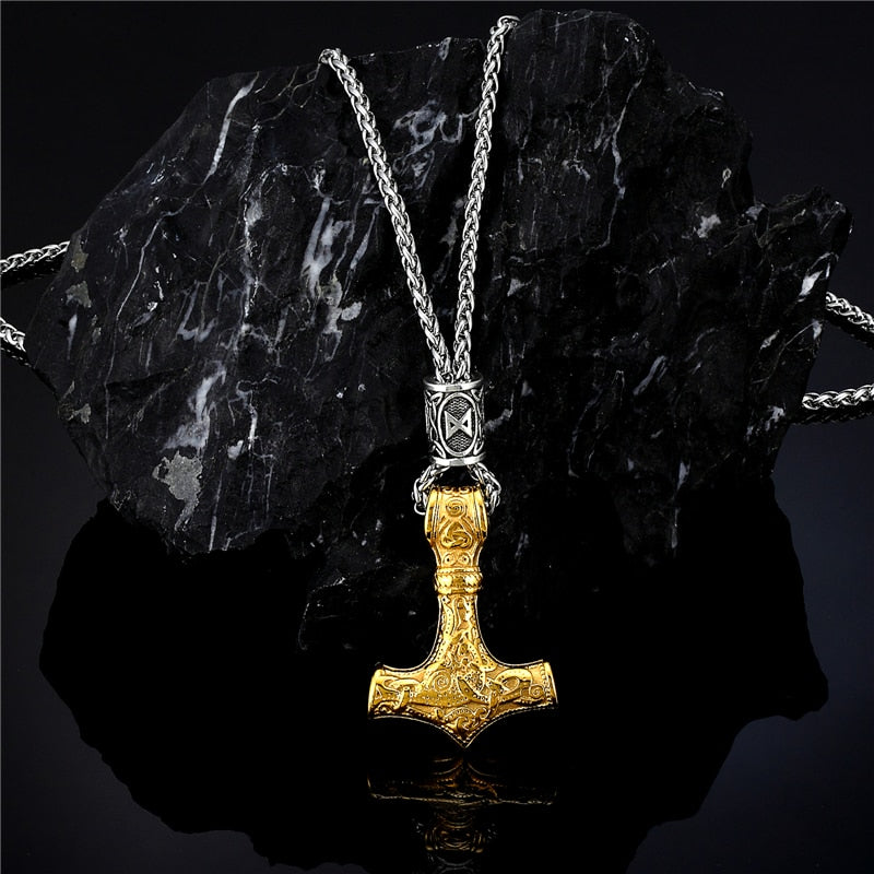 Colar Martelo de Thor - 100% Aço Inoxidável