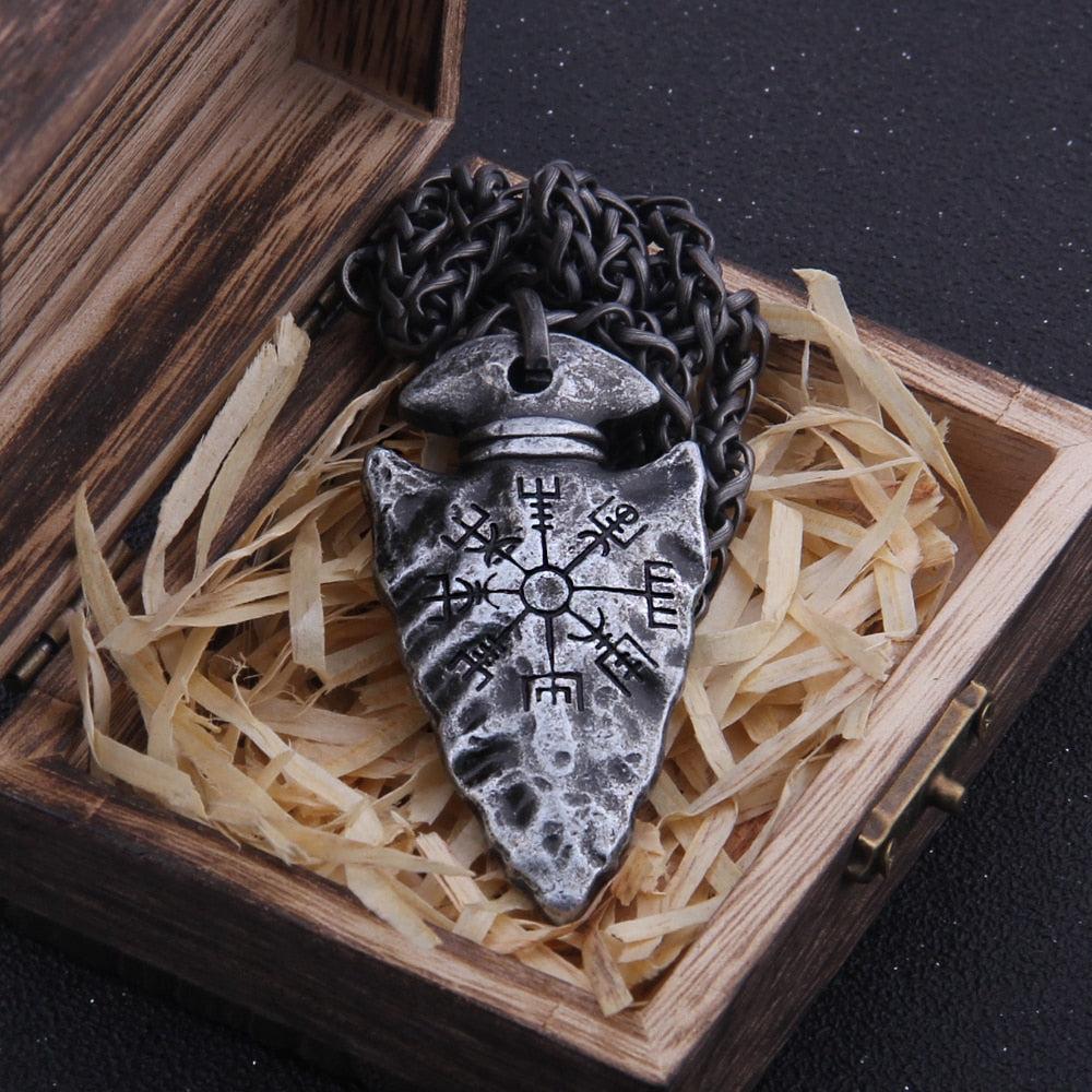 Colar Viking Vegvisir - 100% Aço Inoxidável