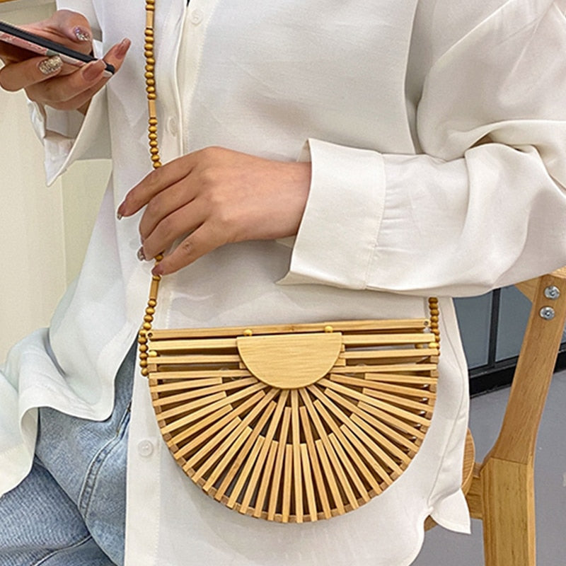 Bolsa Marfim em Bambu Natural