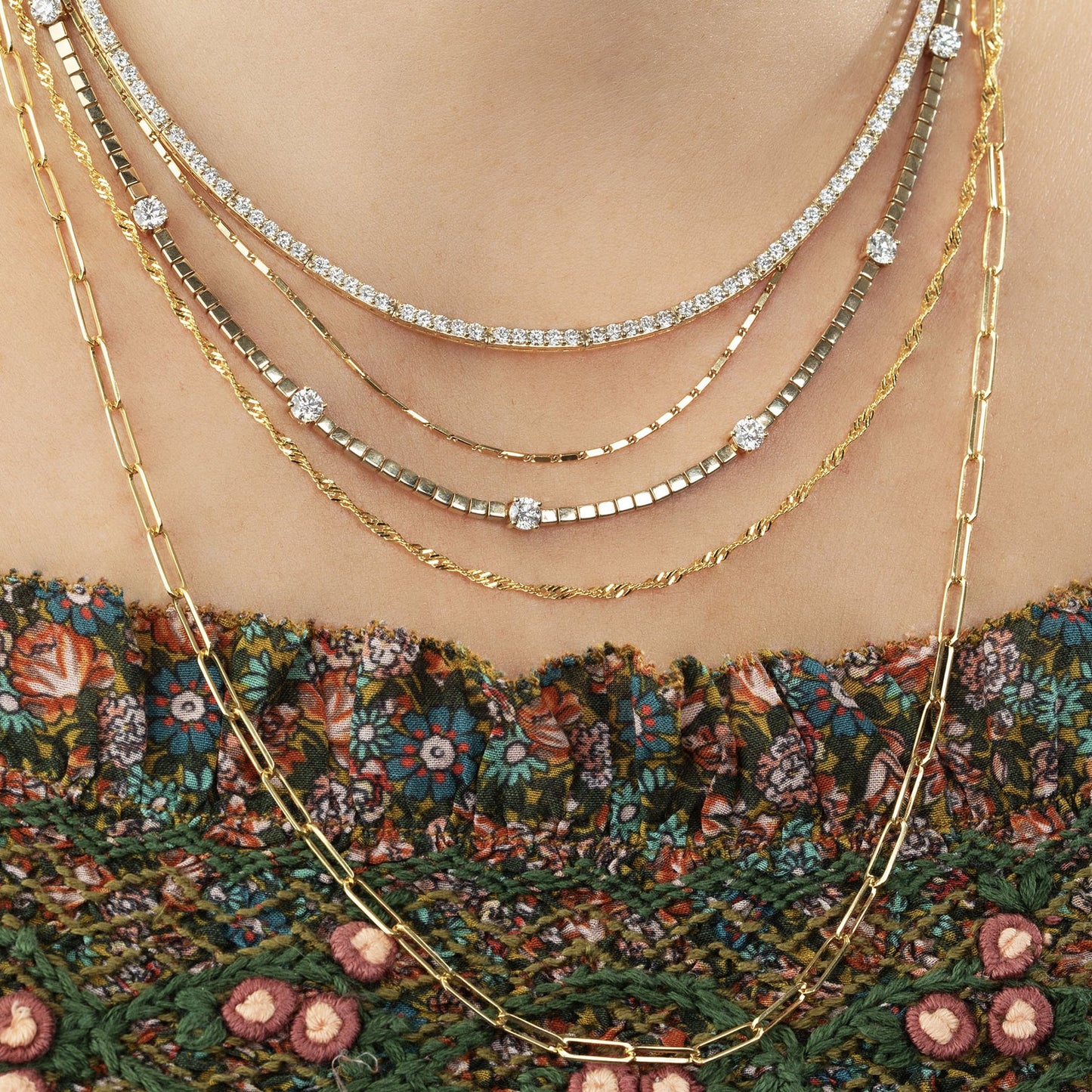 Colar Choker Shine - Cravejado com zircônias