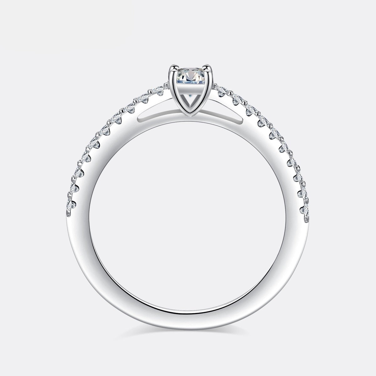 Anel Galaxy - 100% Prata com Moissanite