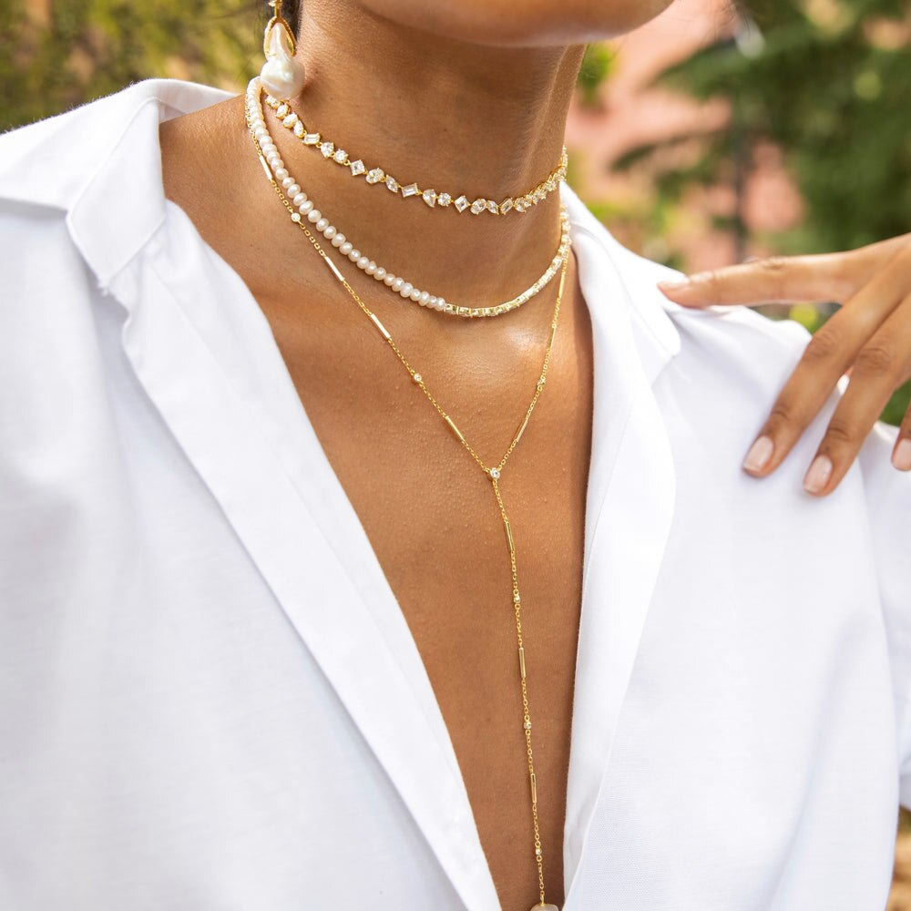 Riviera Choker Primavera - Cravejada com Zircônias