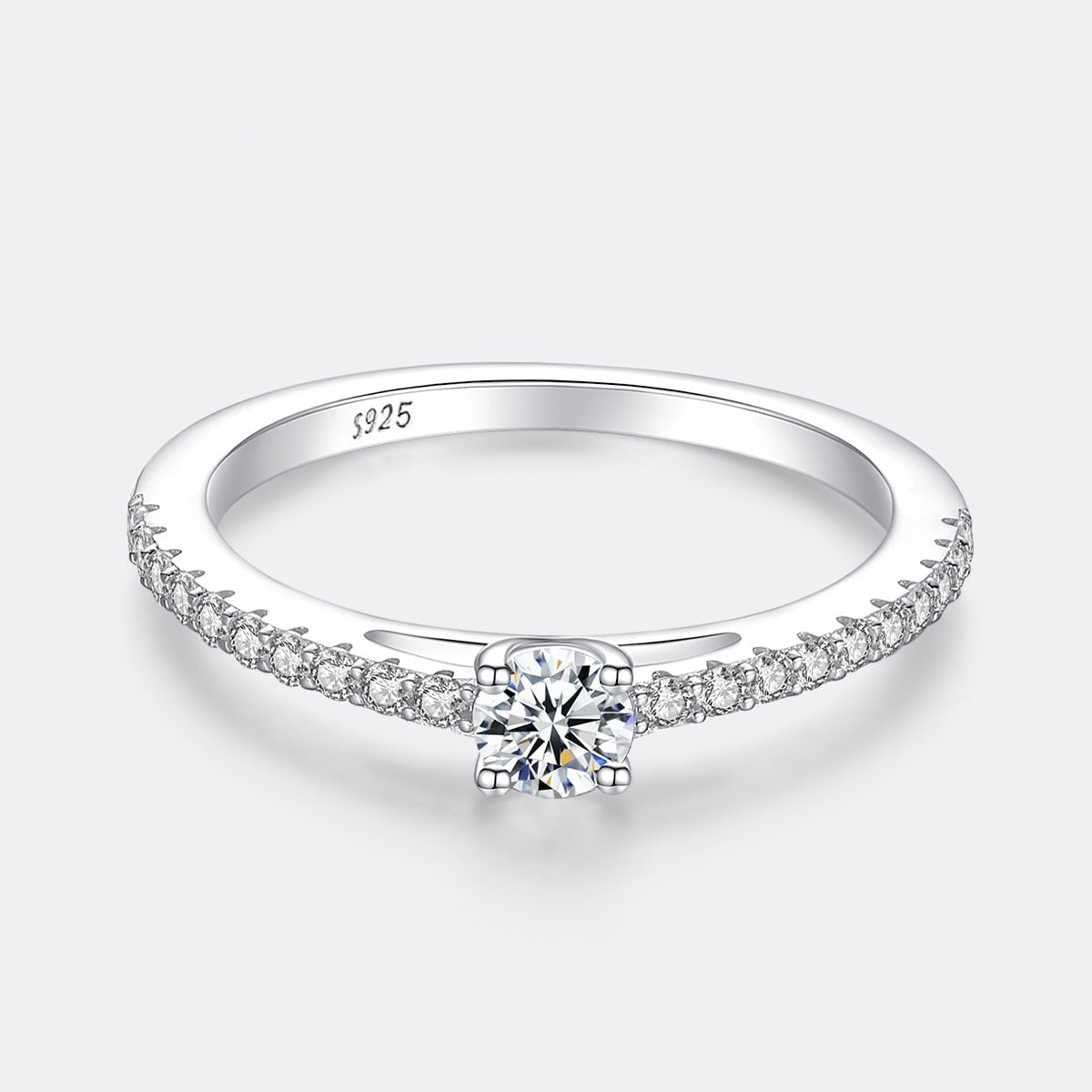 Anel Galaxy - 100% Prata com Moissanite