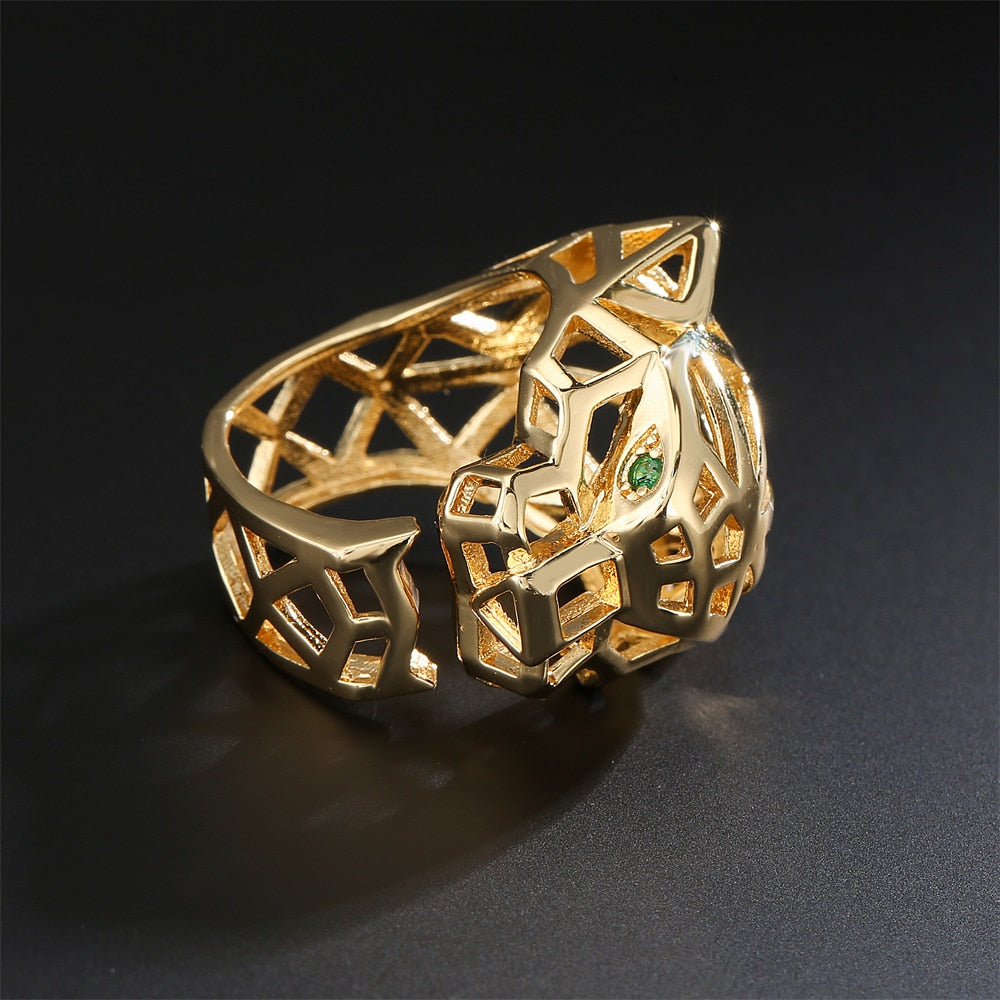 Anel Gold Leopard - Ajustável ao Dedo