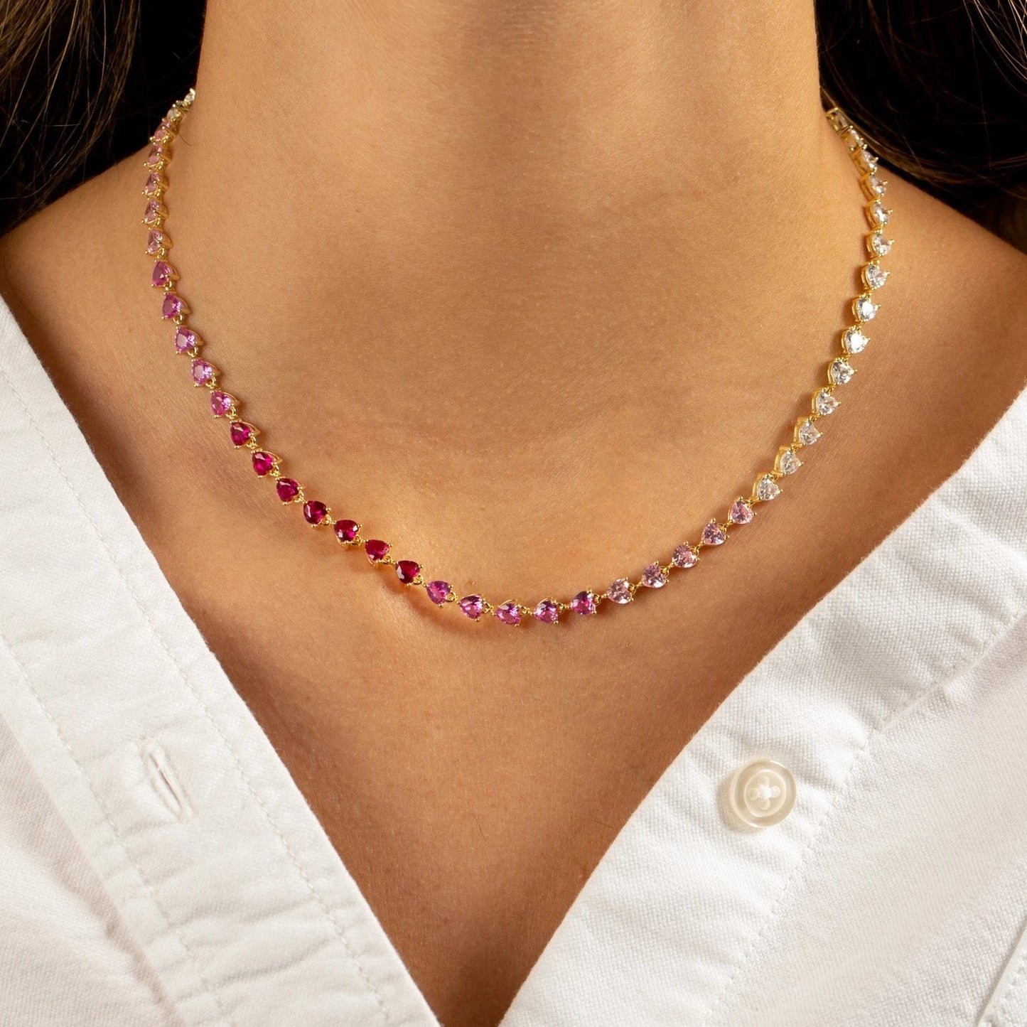 Colar Riviera Monique - Cravejado com Zircônias